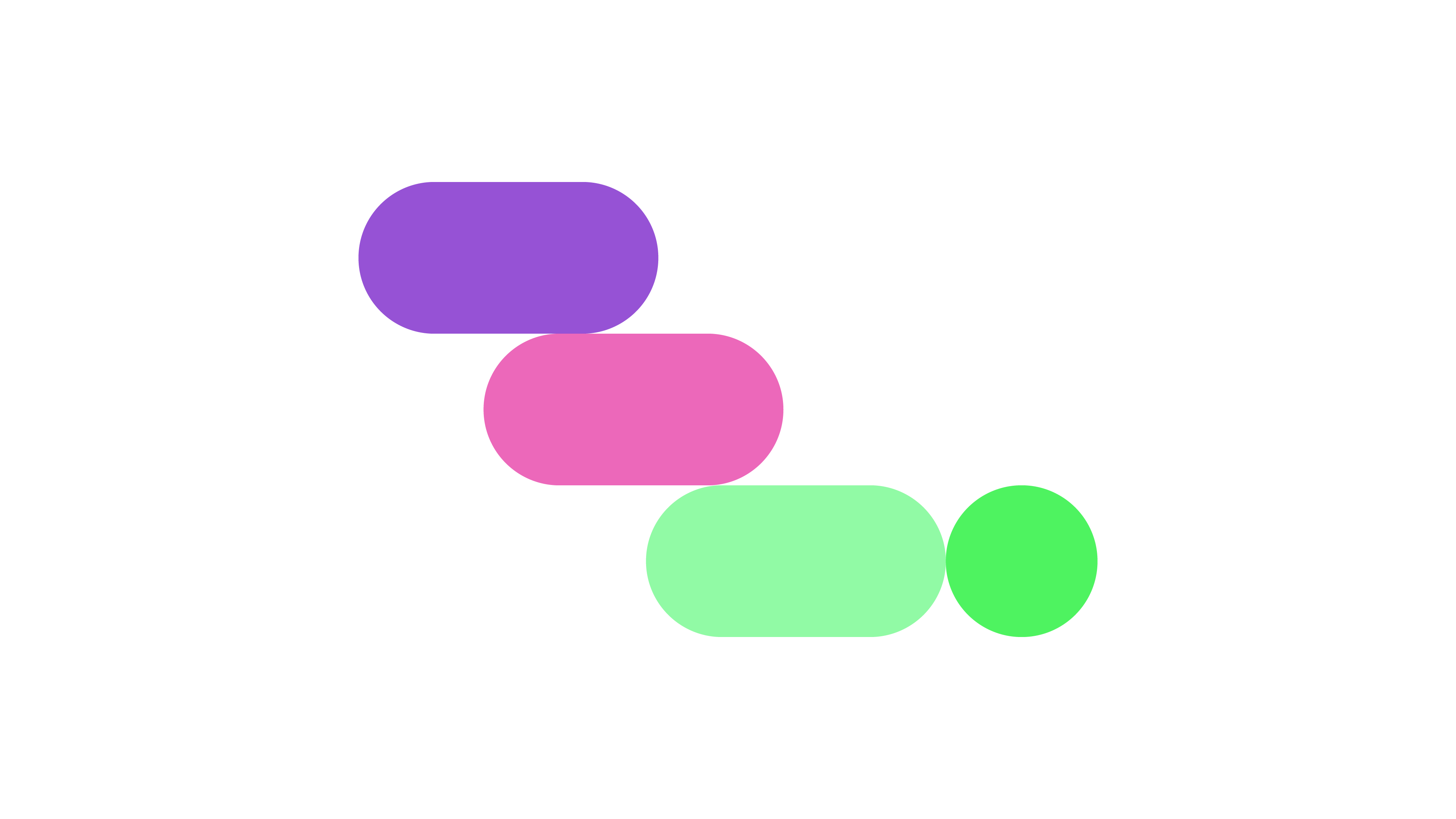 Descending stack of rounded-cap bars